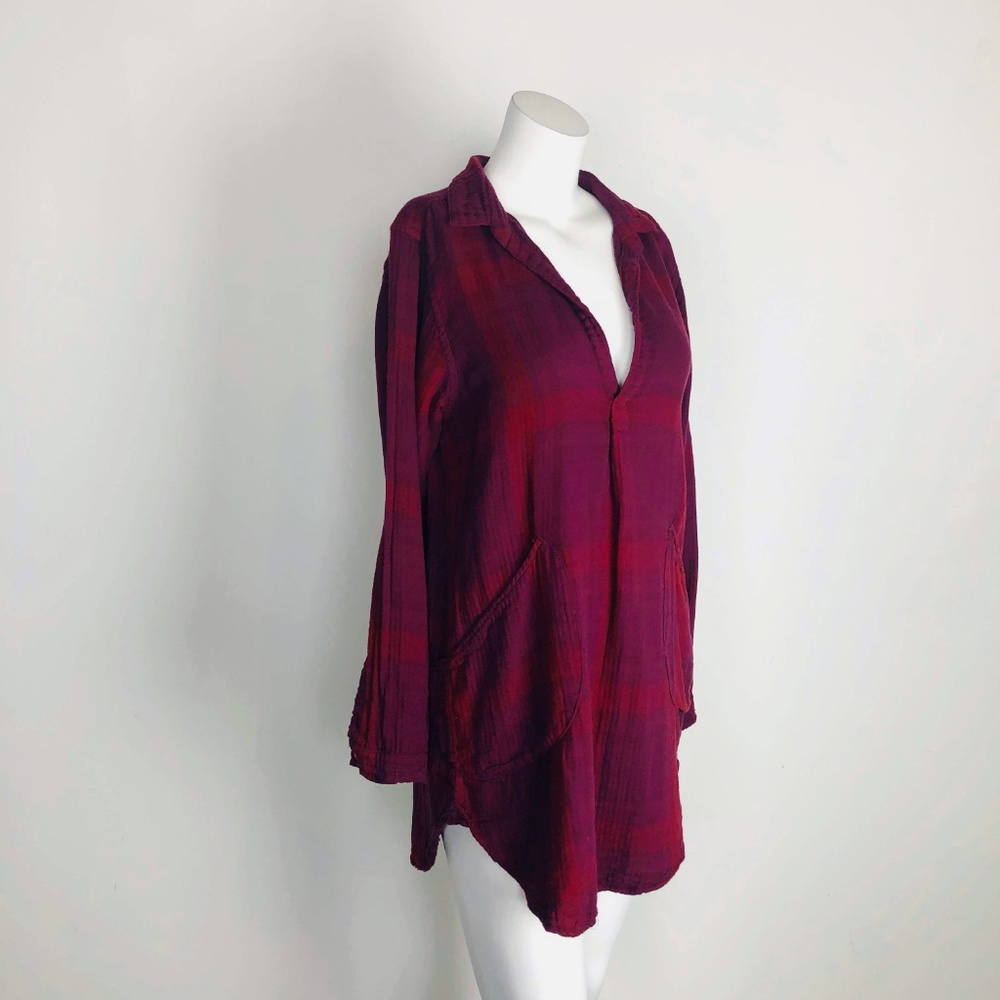 FP x CP Shades Emily Campfire Shirt Dress Plaid - Picture 2 of 8